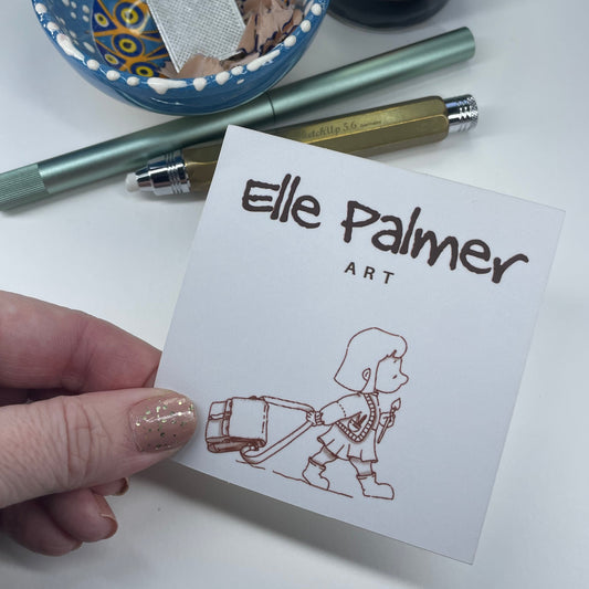 Elle Palmer Art  Logo - Vinyl Sticker